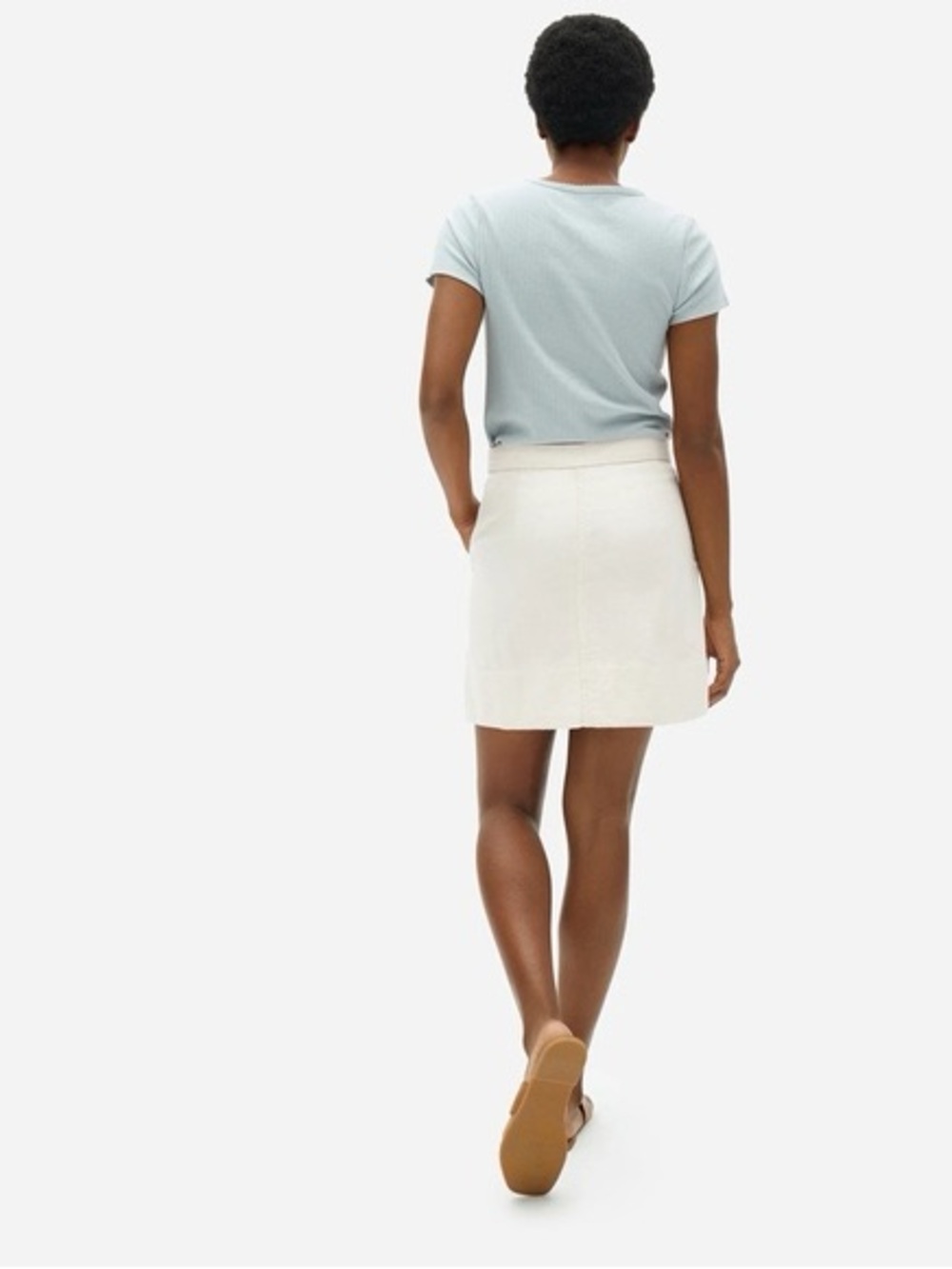 EVERLANE The Canvas Stamp Mini Skirt - Picture 3 of 8